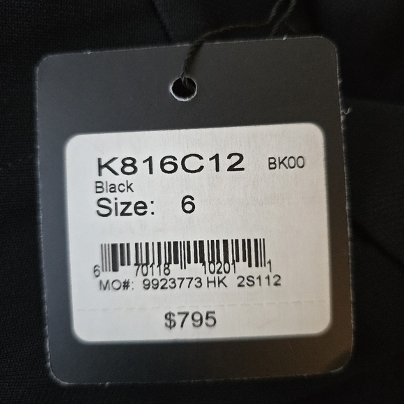 ST. JOHN Black Pleated Wide Leg Ankle Pants Trousers Size 6 Nwt - Picture 7 of 9